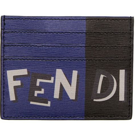 fendi card holder blue|fendi card holder price.